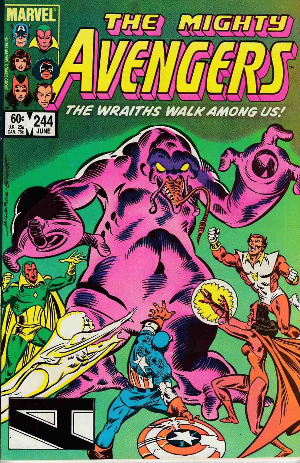 Avengers #244 Near Mint Minus (9.2) [Marvel Comic] THUMBNAIL
