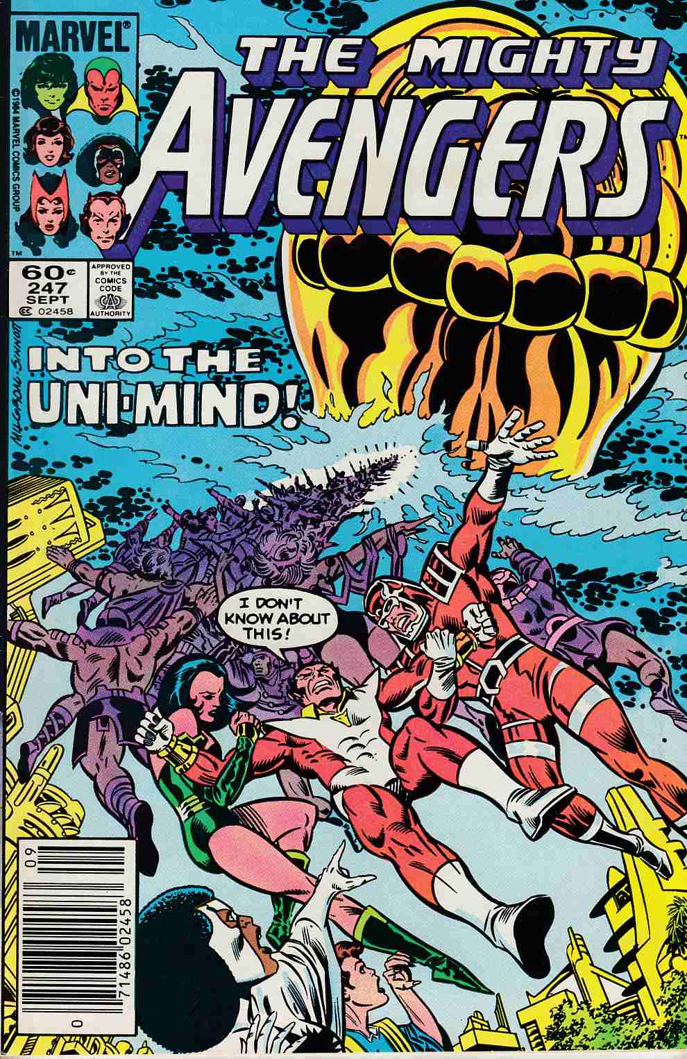 Avengers #247 Newsstand Edition Near Mint Minus (9.2) [Marvel Comic] THUMBNAIL