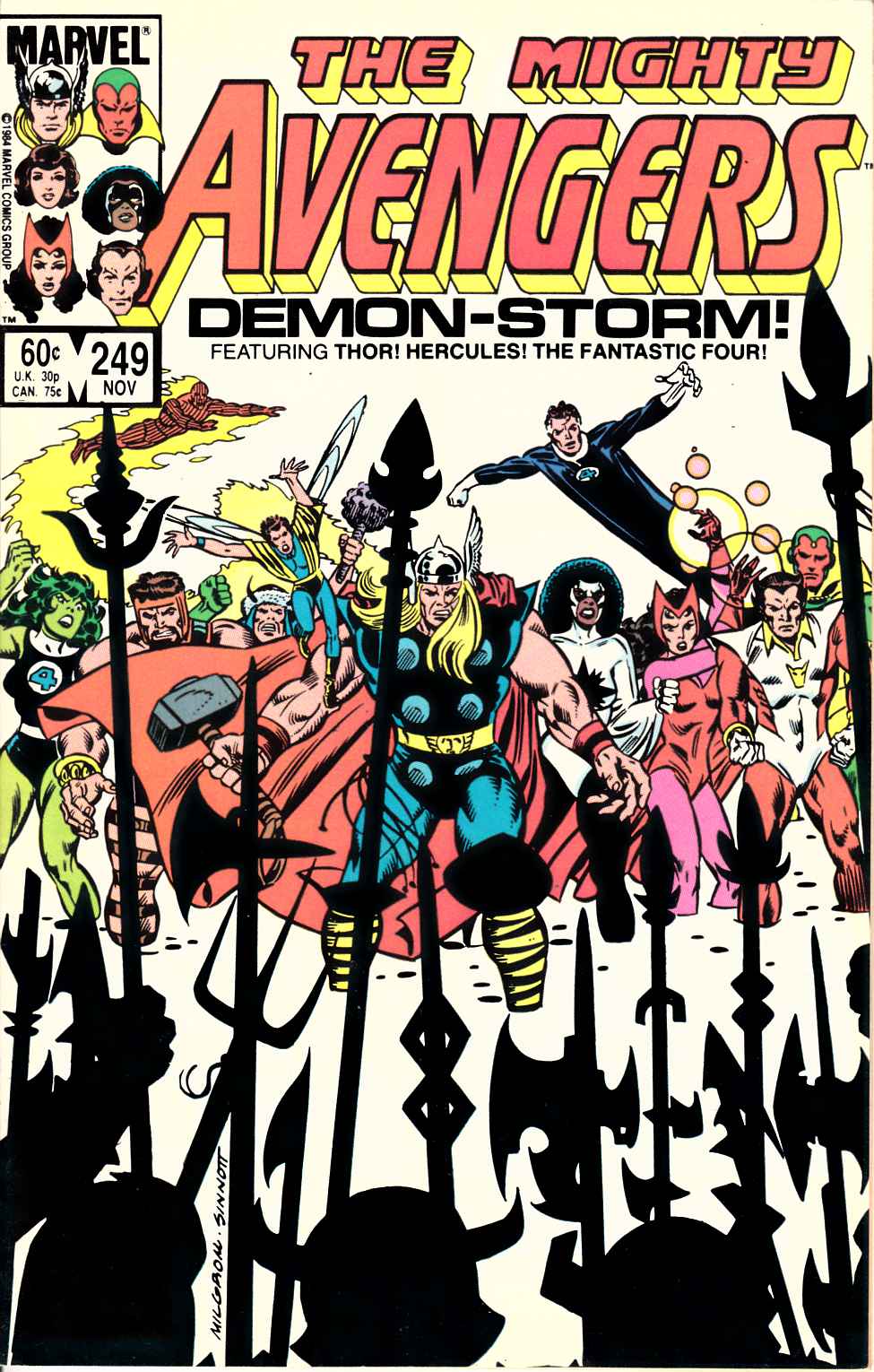 Avengers #249 Near Mint Minus (9.2) [Marvel Comic] THUMBNAIL