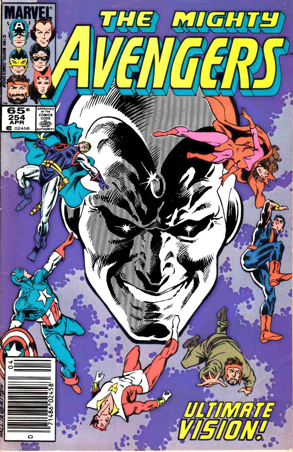 Avengers #254 Newsstand Edition Fine Minus (5.5) [Marvel Comic] THUMBNAIL