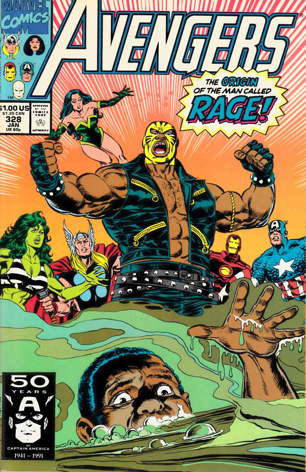 Avengers #328 Near Mint Minus (9.2) [Marvel Comic] LARGE