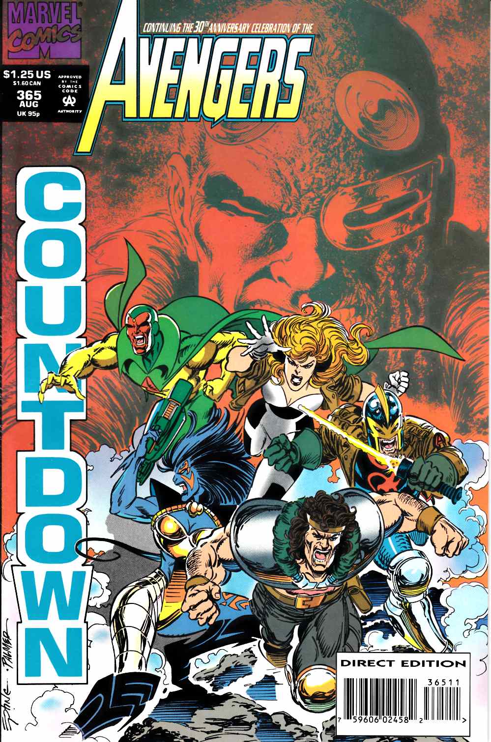 Avengers #365 Very Fine (8.0) [Marvel Comic] LARGE