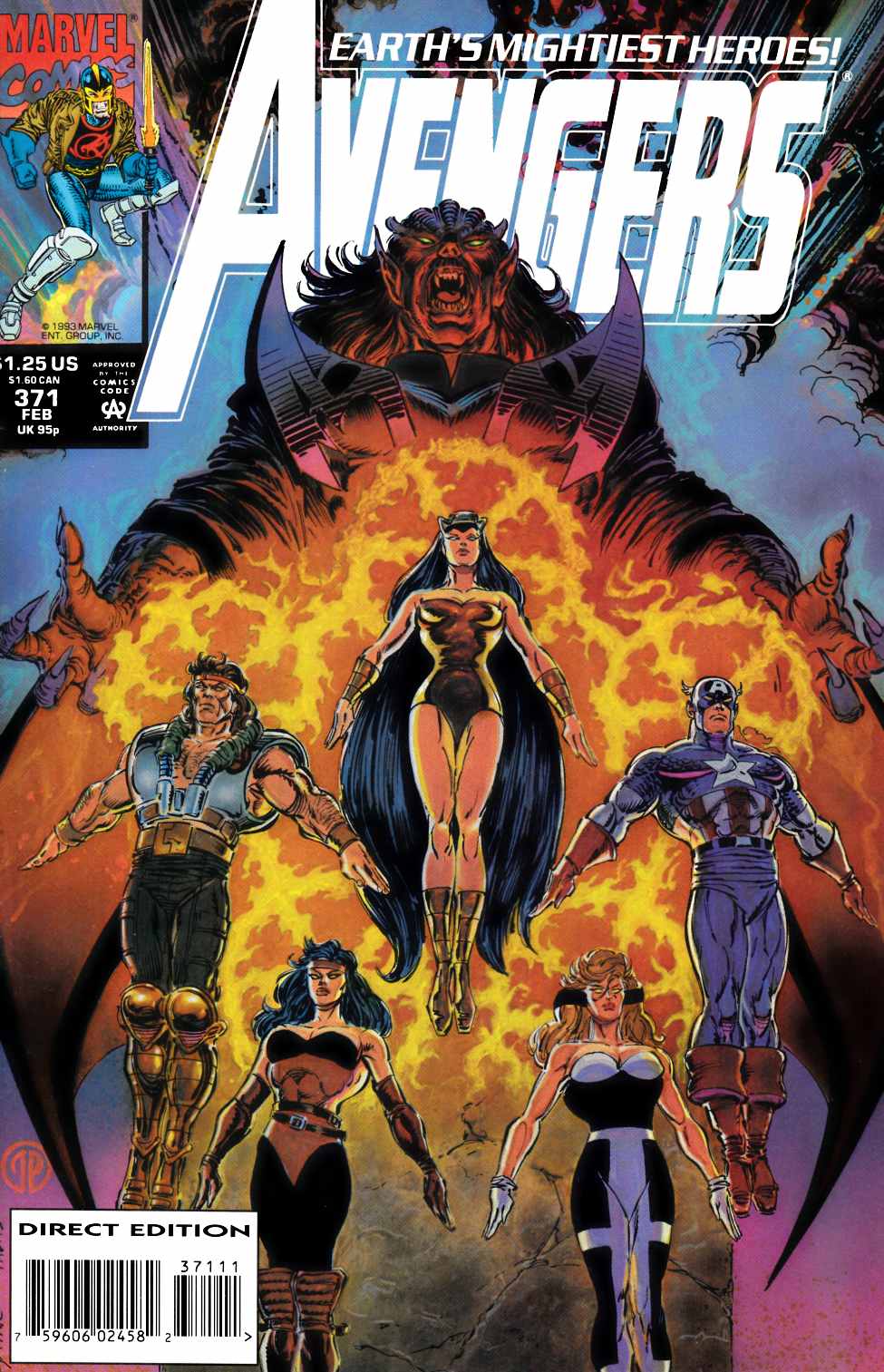 Avengers #371 Very Fine (8.0) [Marvel Comic] THUMBNAIL