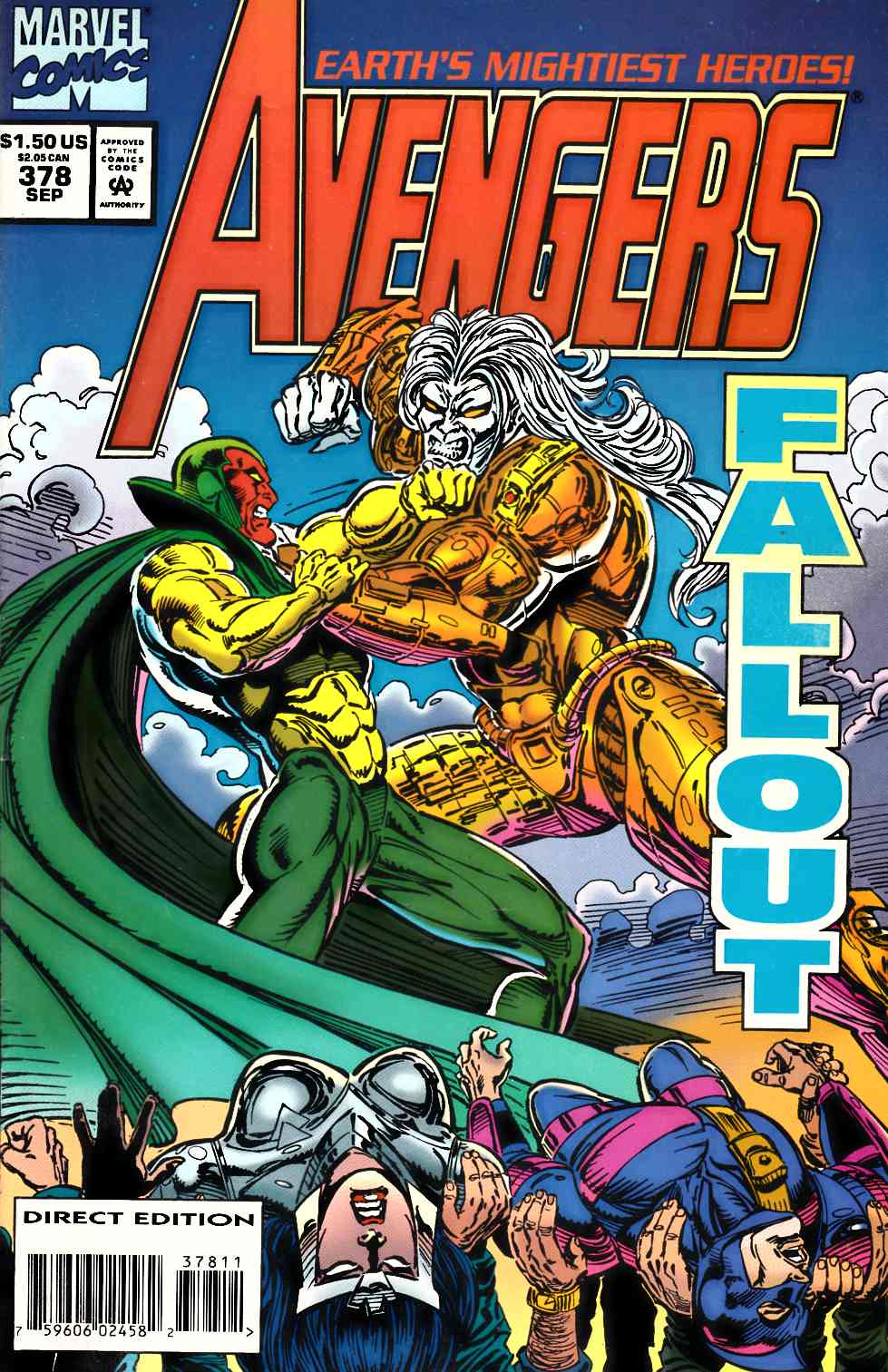 Avengers #378 Very Fine (8.0) [Marvel Comic] THUMBNAIL