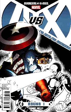 Avengers vs X-Men #1 Avengers Team Store Variant Cover [Comic] LARGE