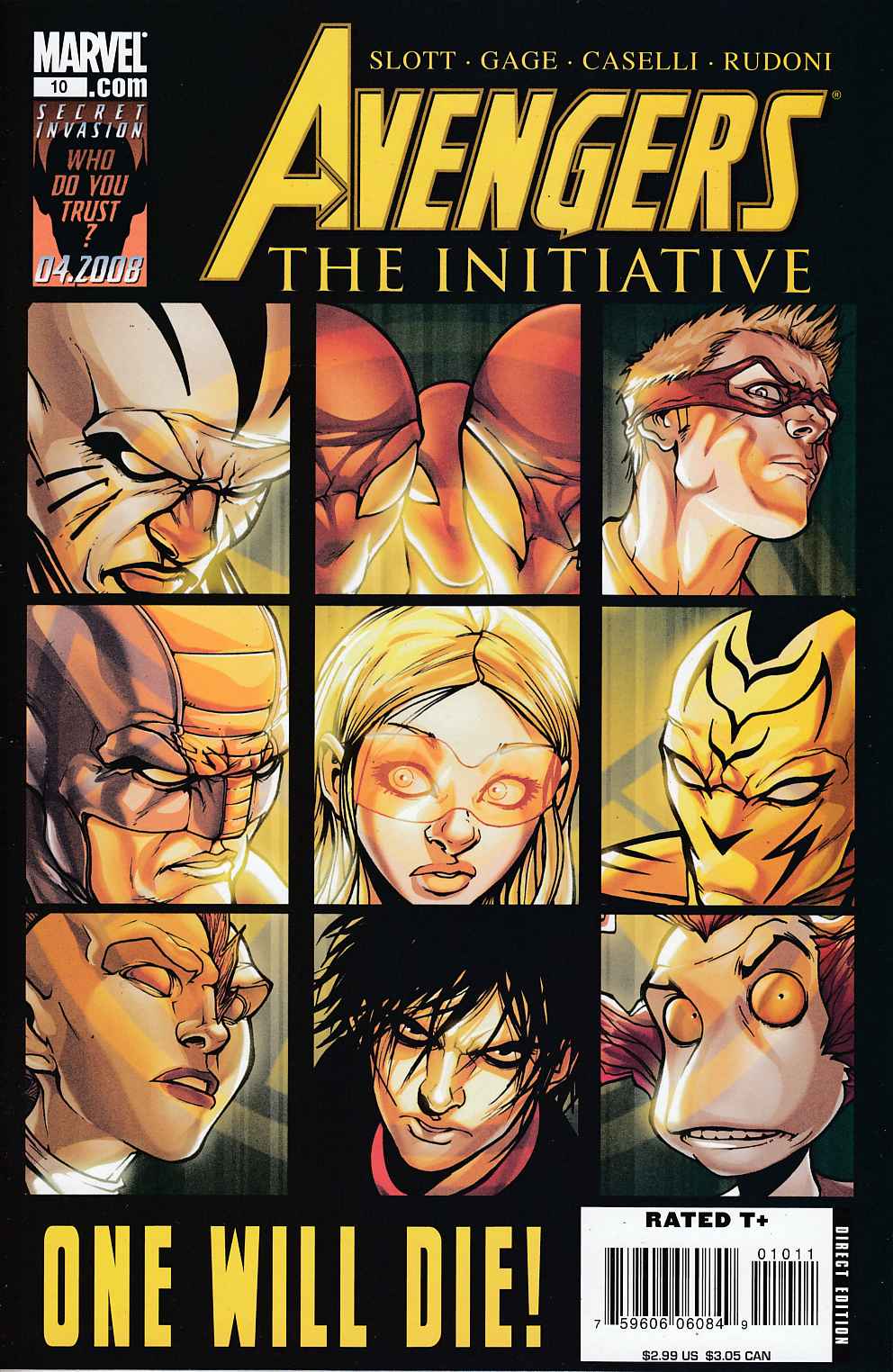 Avengers Initiative #10 Near Mint Minus (9.2) [Marvel Comic] LARGE