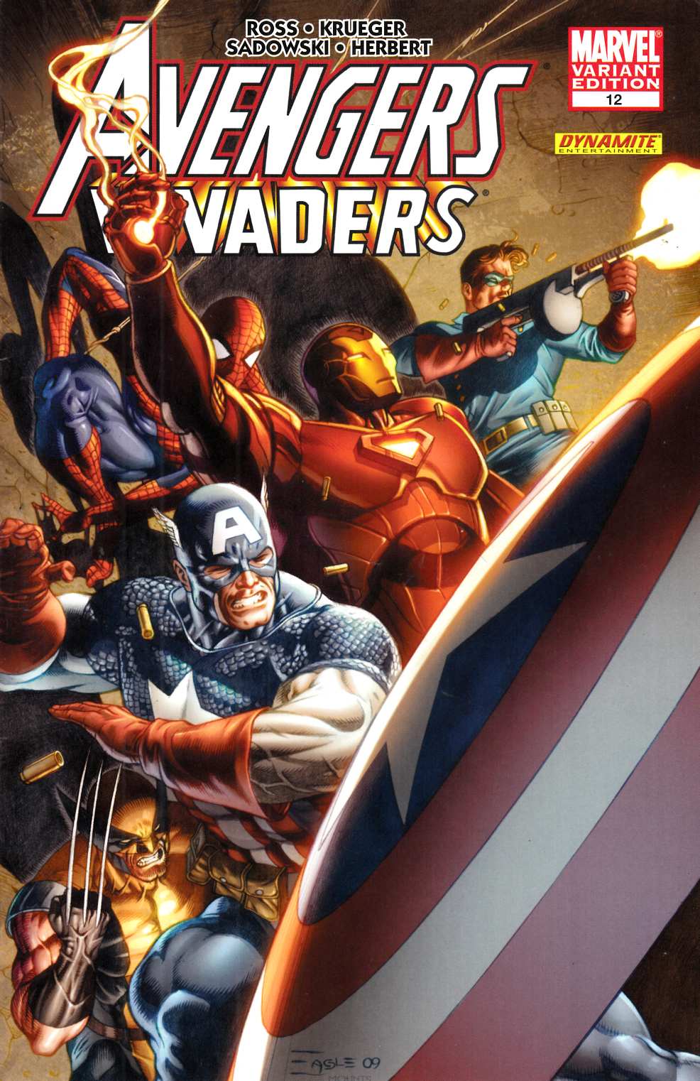 Avengers Invaders #12 Eaglesham Variant Cover Very Fine (8.0) [Marvel Comic] THUMBNAIL