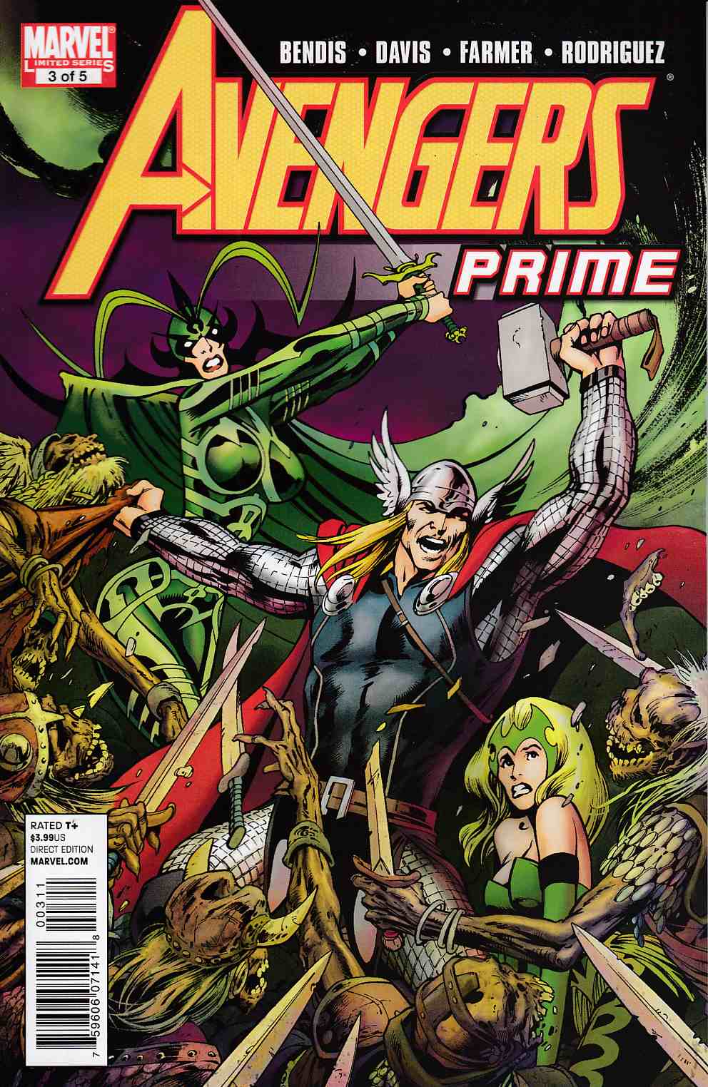 Avengers Prime #3 Very Fine Minus (7.5) [Marvel Comic] THUMBNAIL