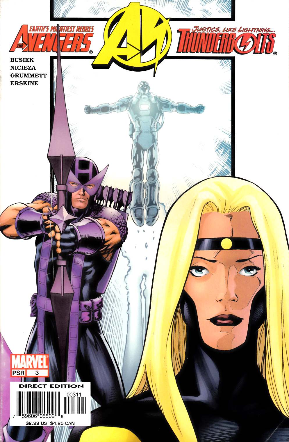 Avengers Thunderbolts #3 Very Good (4.0) [Marvel Comic] THUMBNAIL