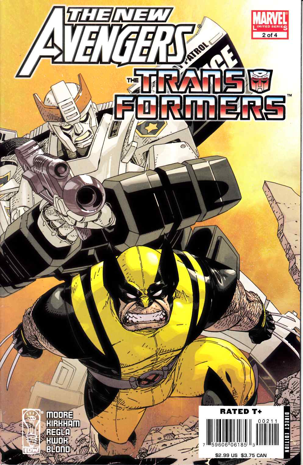 New Avengers Transformers #2 Very Fine (8.0) [Marvel Comic] THUMBNAIL