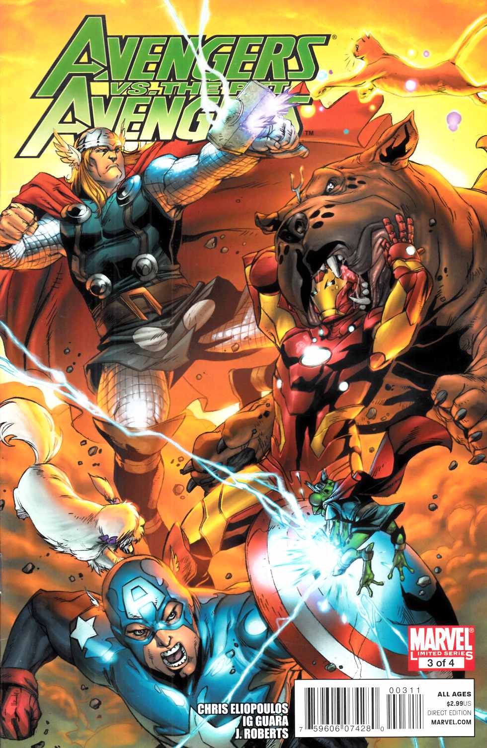 Avengers vs Pet Avengers #3 Very Fine (8.0) [Marvel Comic] THUMBNAIL