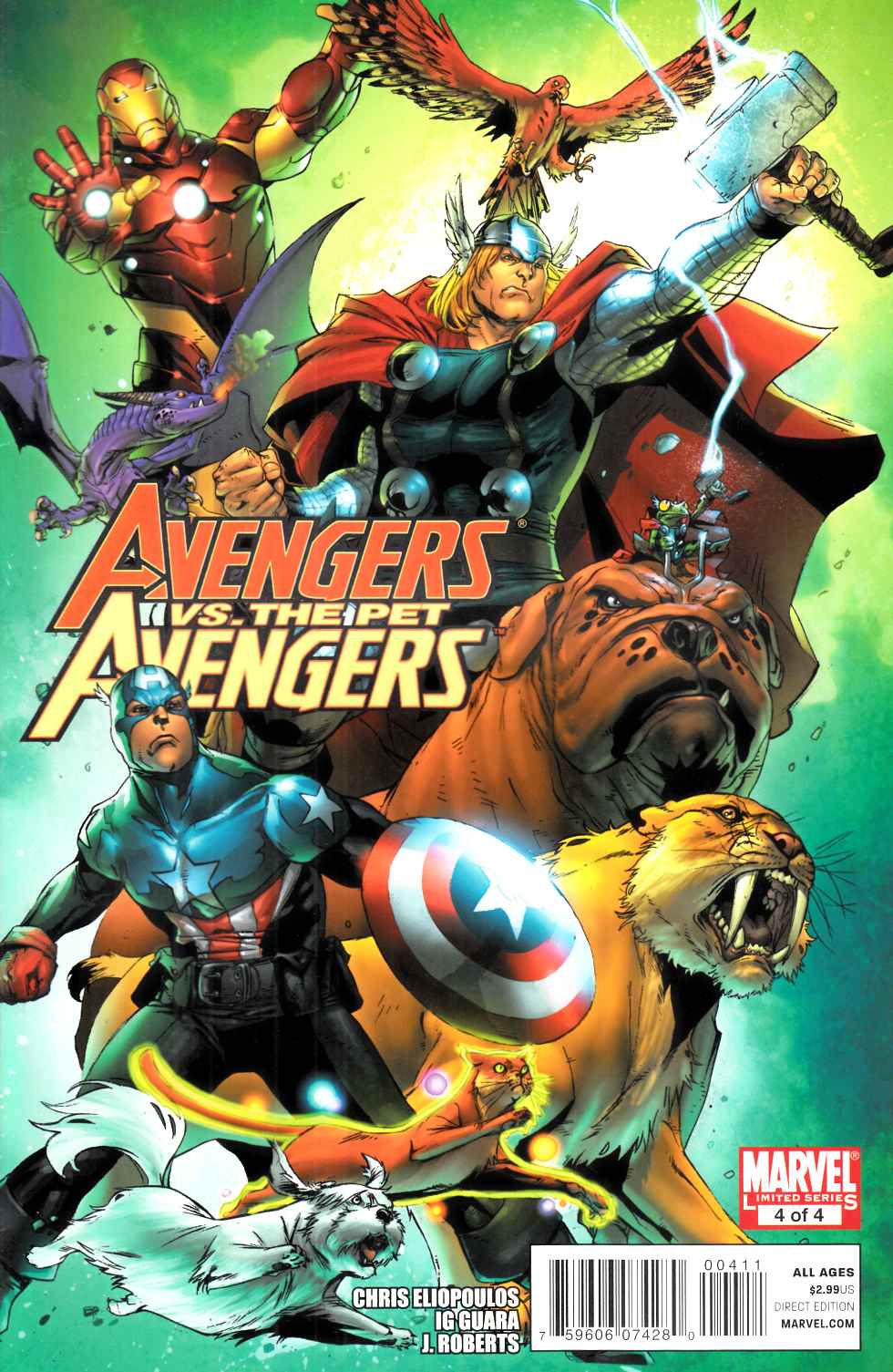 Avengers vs Pet Avengers #4 Very Fine (8.0) [Marvel Comic] THUMBNAIL