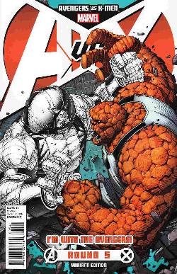Avengers vs X-Men #5 Avengers Team Variant Cover [Comic] LARGE