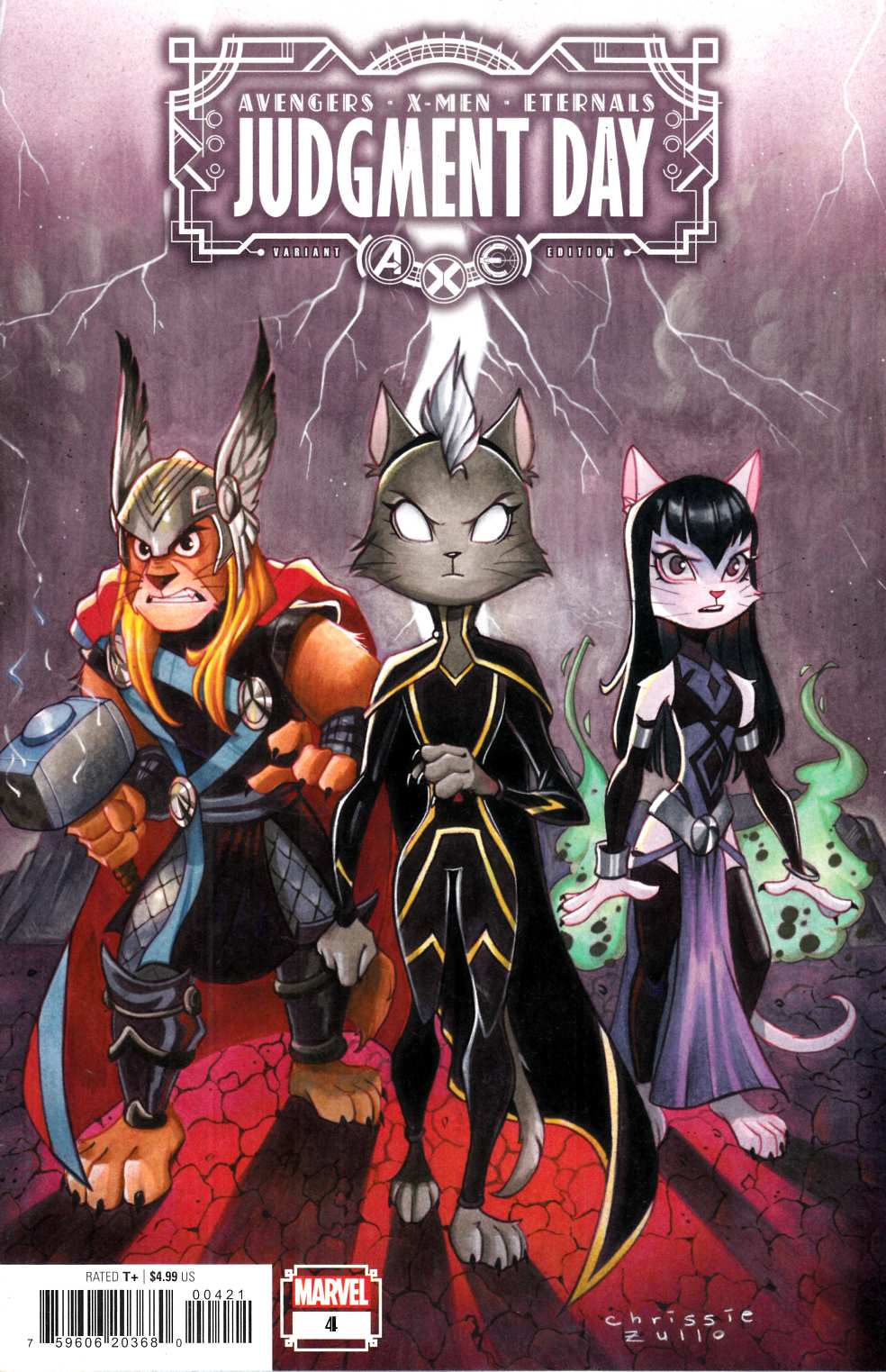 Avengers X-Men Eternals Judgment Day #4 Zullo Variant Cover Near Mint (9.4) [Marvel Comic] THUMBNAIL