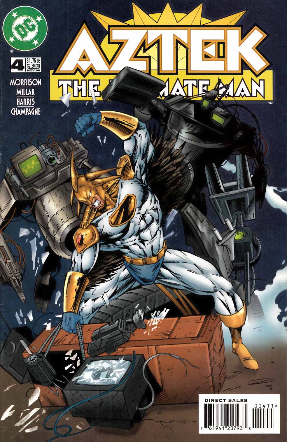 Aztek the Ultimate Man #4 Very Fine (8.0) [DC Comic] LARGE