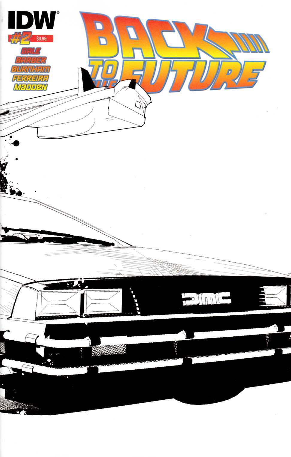 Back to the Future #2 Second Printing [IDW Comic] THUMBNAIL