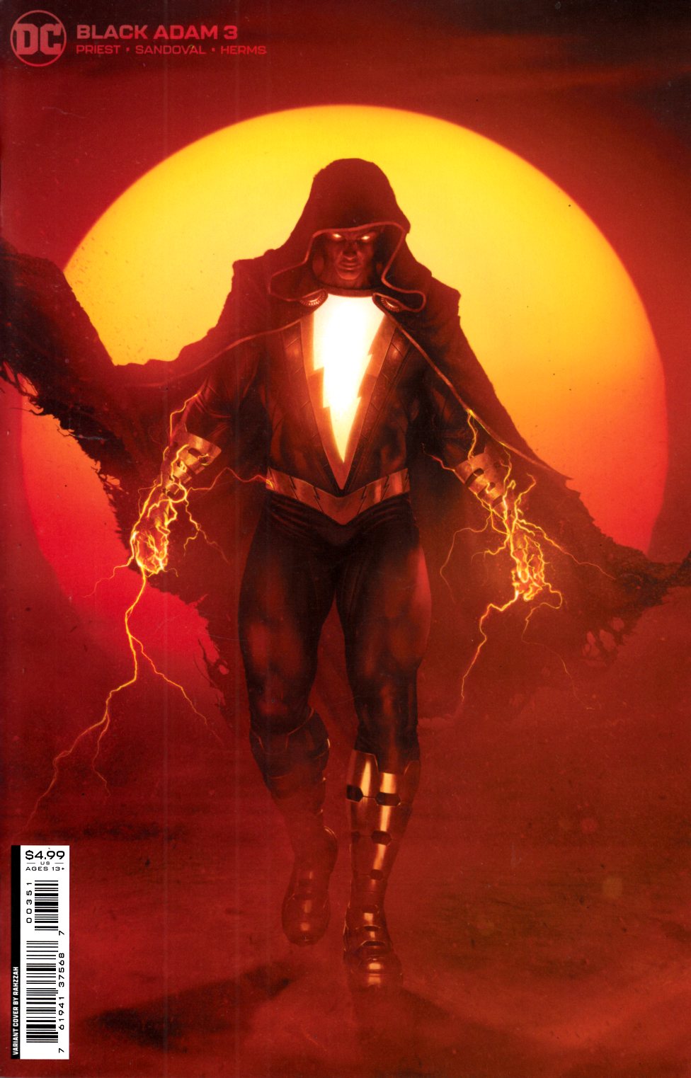 Black Adam #3 Rahzzah Variant Cover Near Mint (9.4) [DC Comic] THUMBNAIL