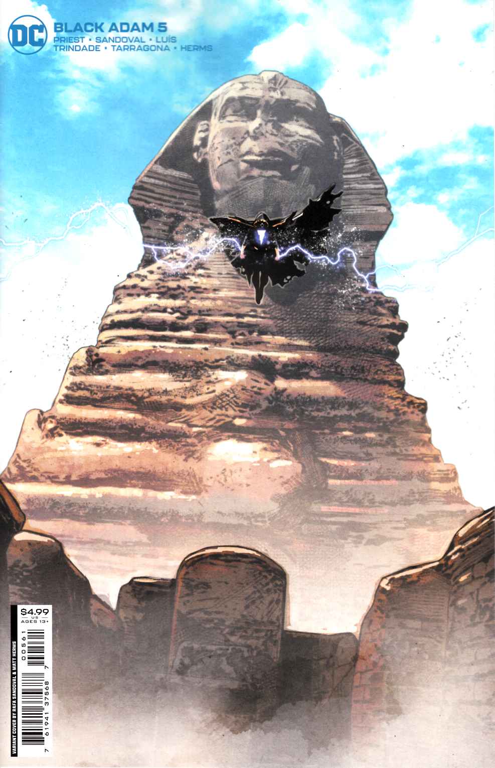 Black Adam #5 Sandoval Variant Cover Near Mint (9.4) [DC Comic] THUMBNAIL