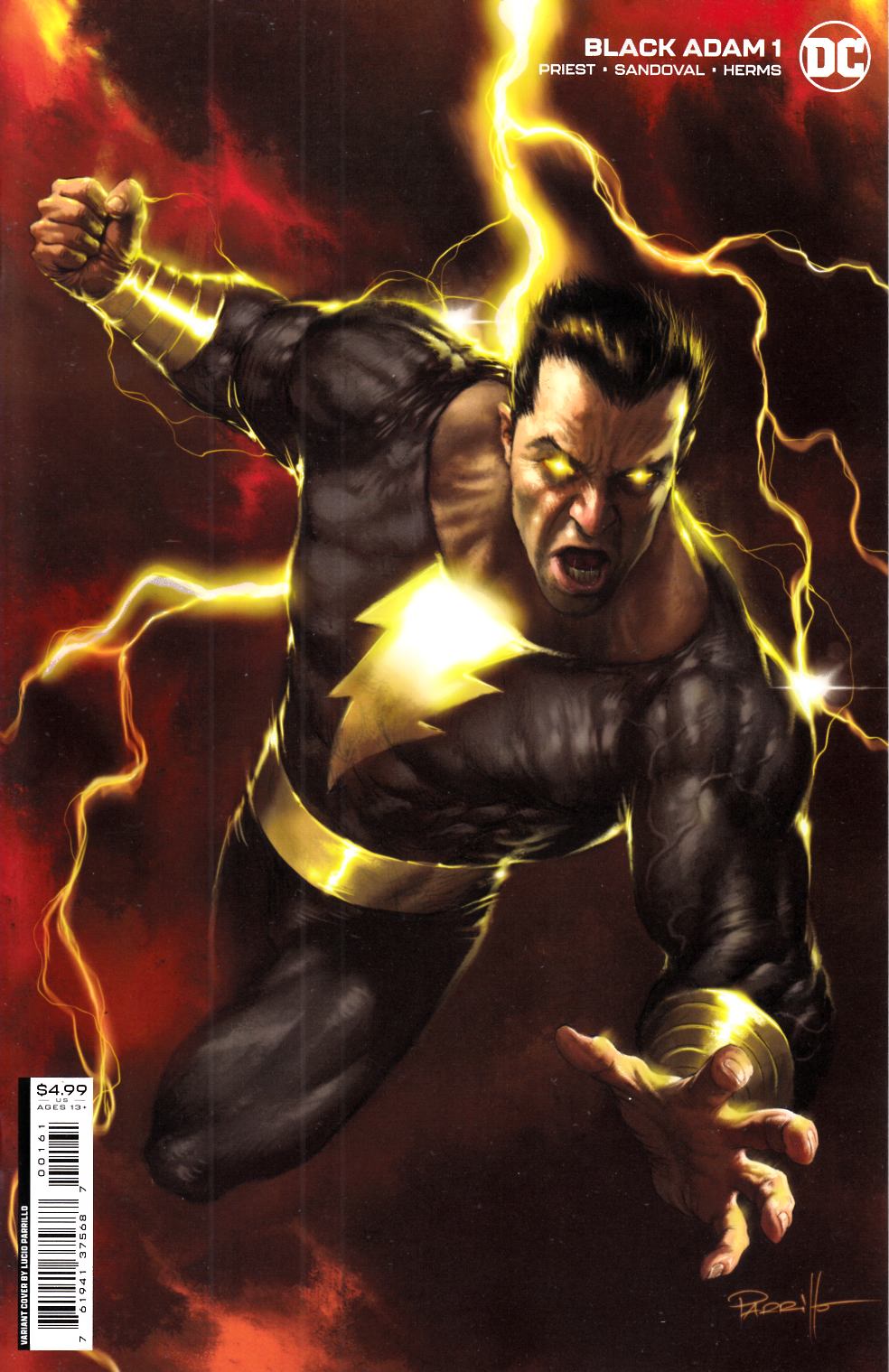 Black Adam #1 Parrillo Variant Cover Near Mint (9.4) [DC Comic] THUMBNAIL
