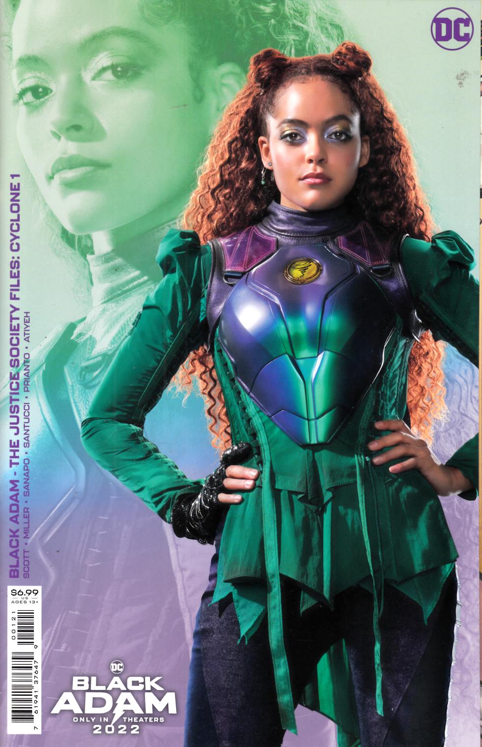Black Adam Justice Society Files Cyclone #1 Photo Cover Variant Near Mint (9.4) [DC Comic] LARGE