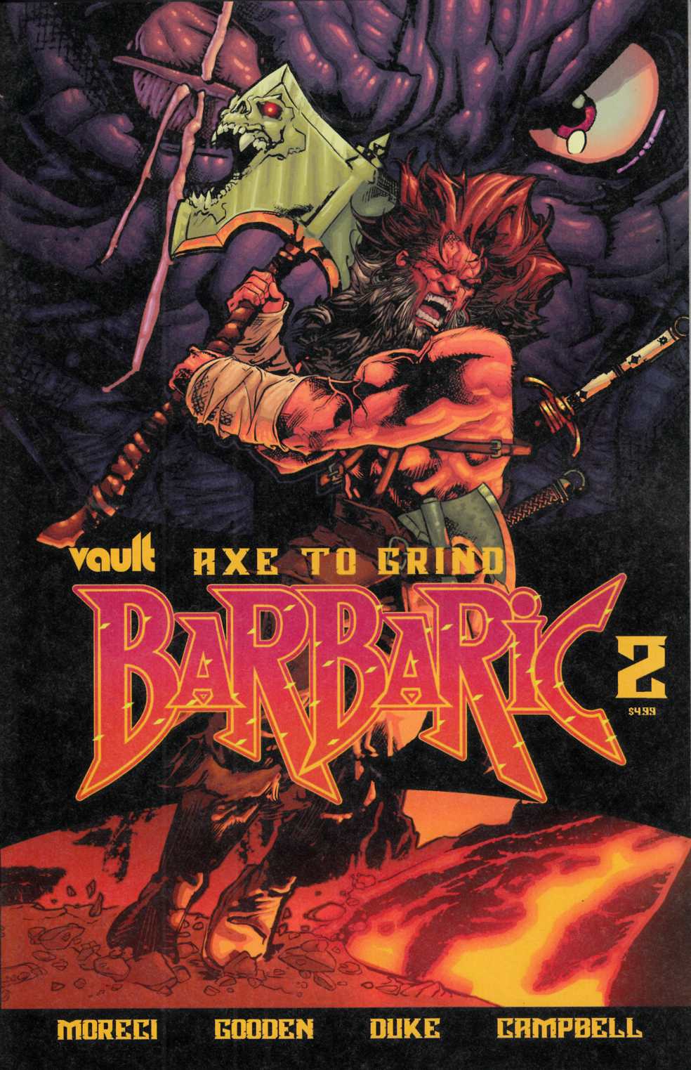 Barbaric Axe to Grind #2 Near Mint (9.4) [Vault Comic] THUMBNAIL