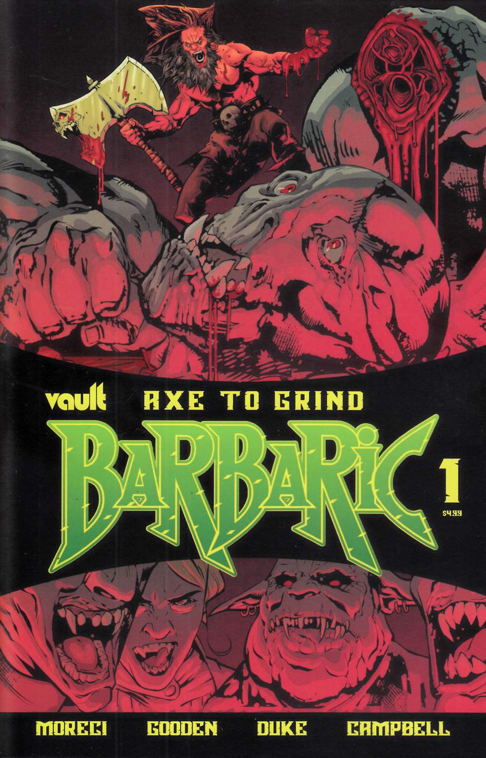 Barbaric Axe to Grind #1 Near Mint (9.4) [Vault Comic] THUMBNAIL