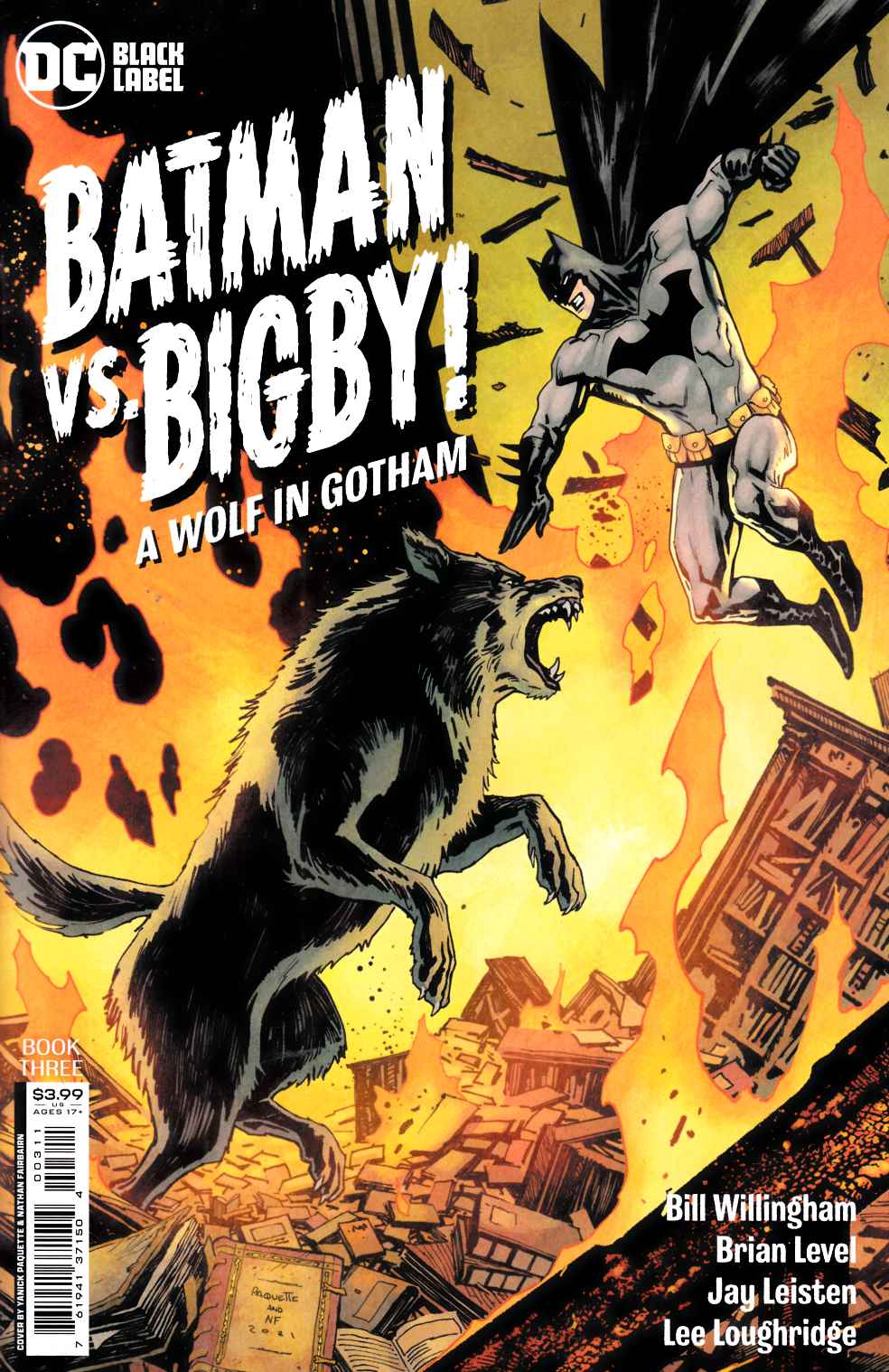 Batman Vs Bigby a Wolf in Gotham #3 Near Mint (9.4) [DC Comic] LARGE