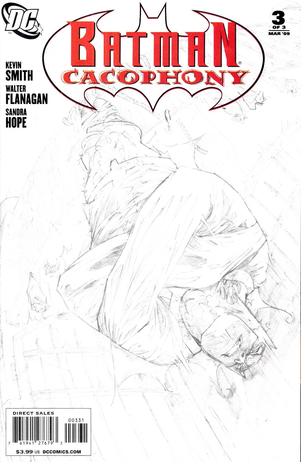 Batman Cacophony #3 Kubert Sketch Variant Cover Near Mint (9.4) [DC Comic] THUMBNAIL