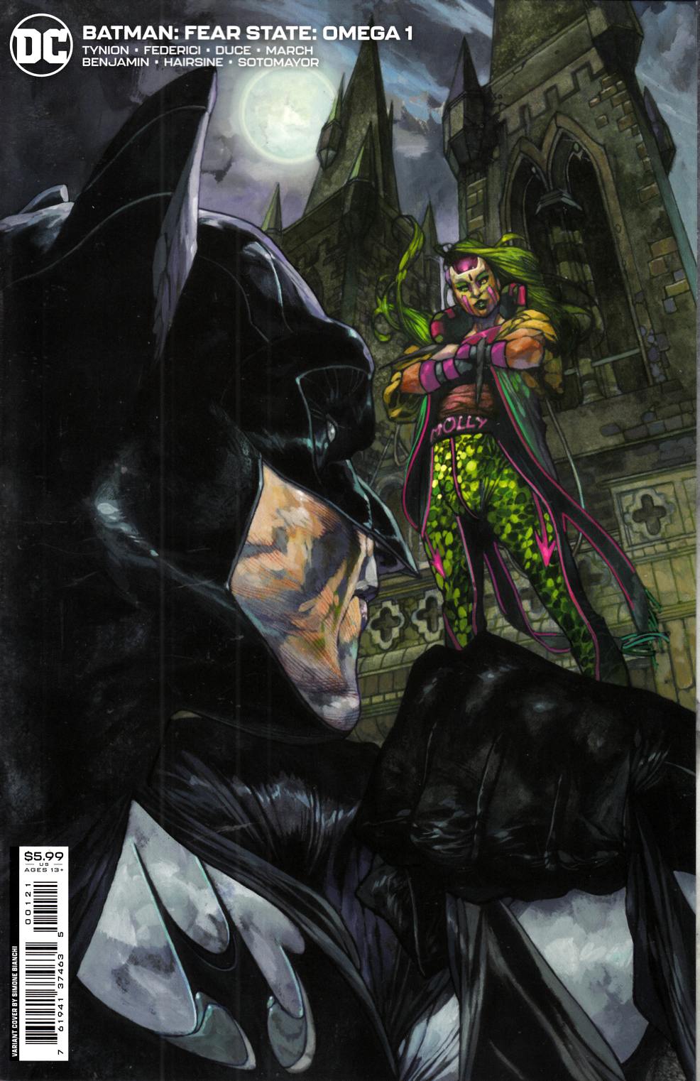 Batman Fear State Omega #1 Bianchi Variant Cover Near Mint (9.4) [DC Comic] LARGE