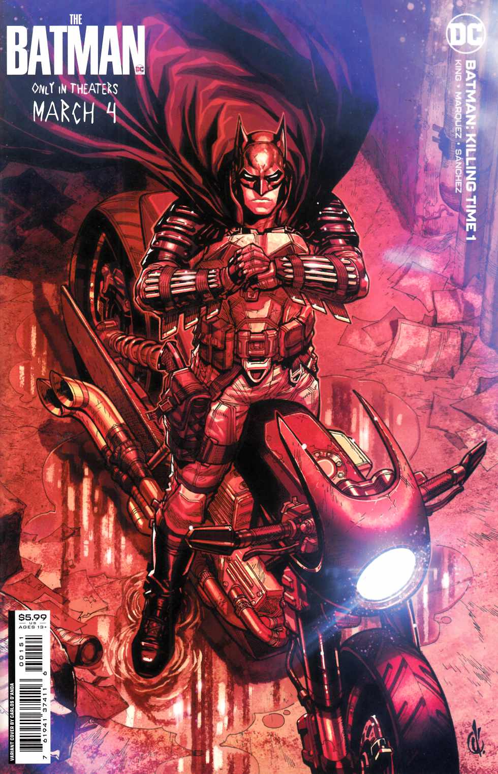 Batman Killing Time #1 Danda Variant Cover Near Mint (9.4) [DC Comic] LARGE