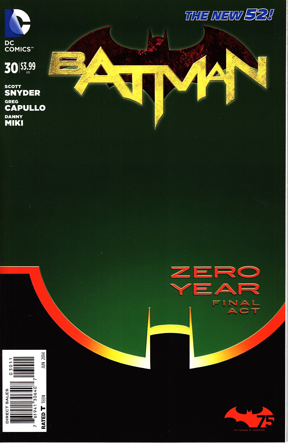 Batman #30 (Zero Year) Near Mint (9.4) [DC Comic] THUMBNAIL