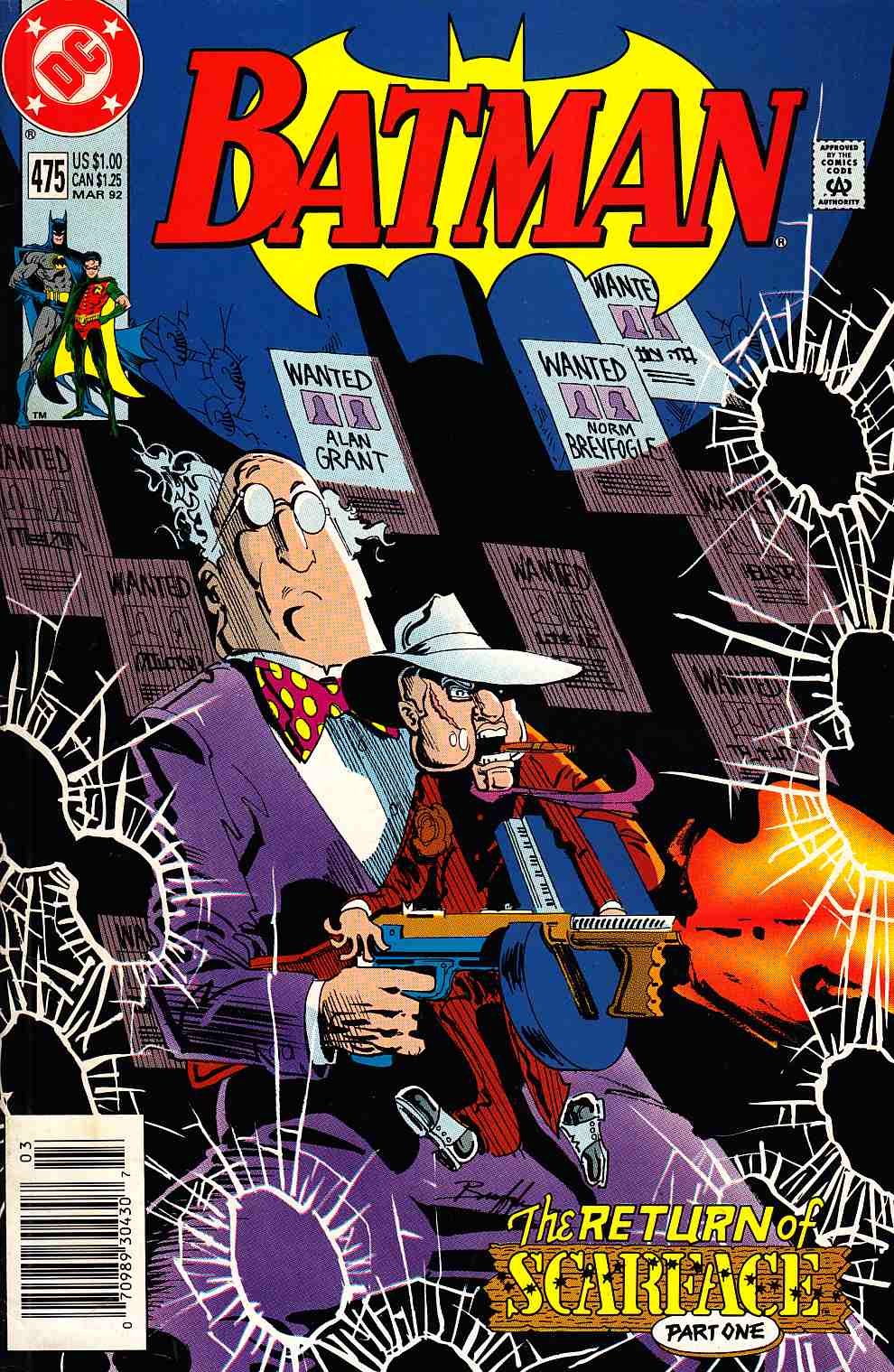 Batman #475 Newsstand Edition Very Fine/Near Mint (9.0) [DC Comic