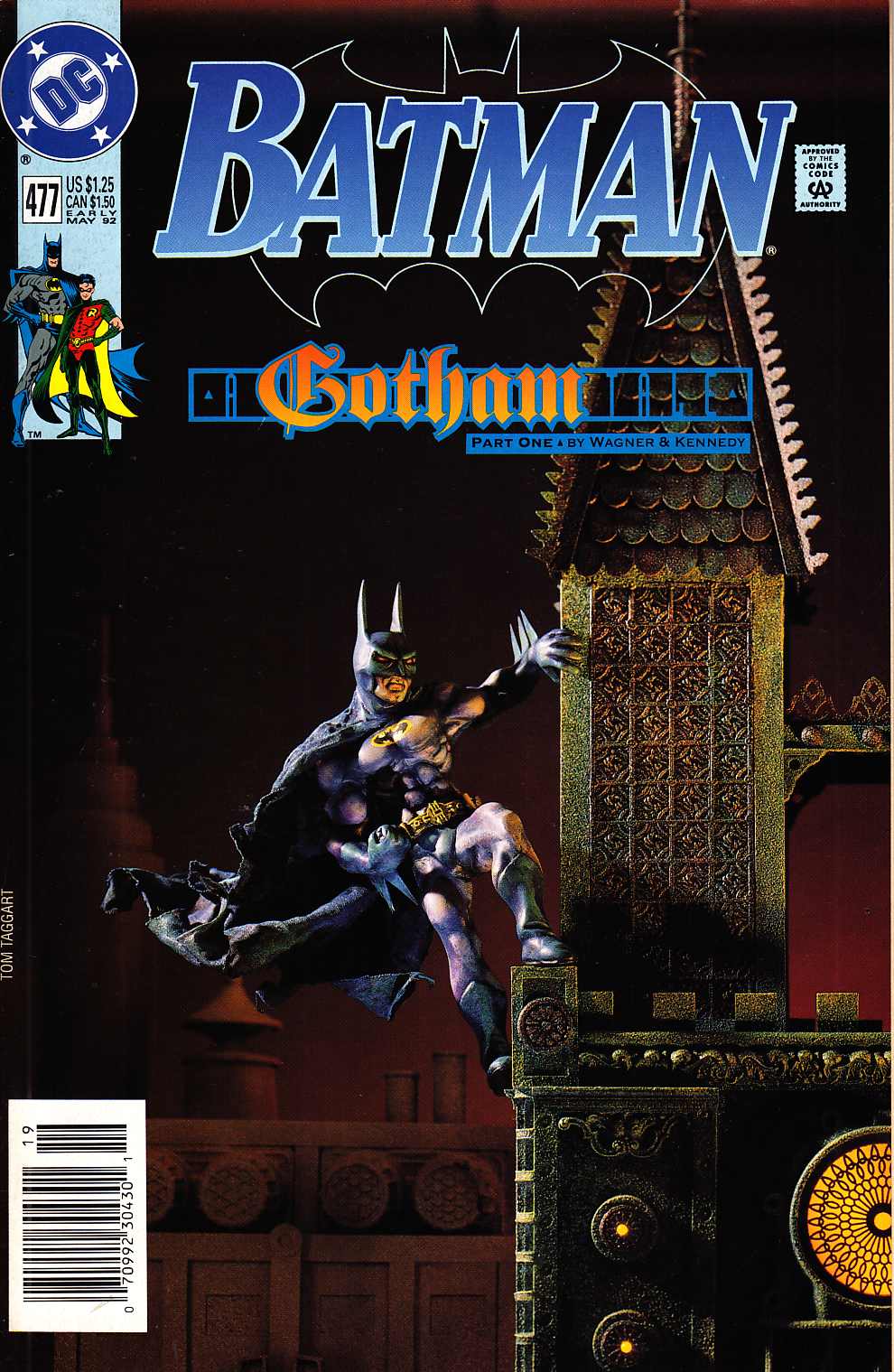Batman #477 Newsstand Edition Near Mint Minus (9.2) [DC Comic] LARGE
