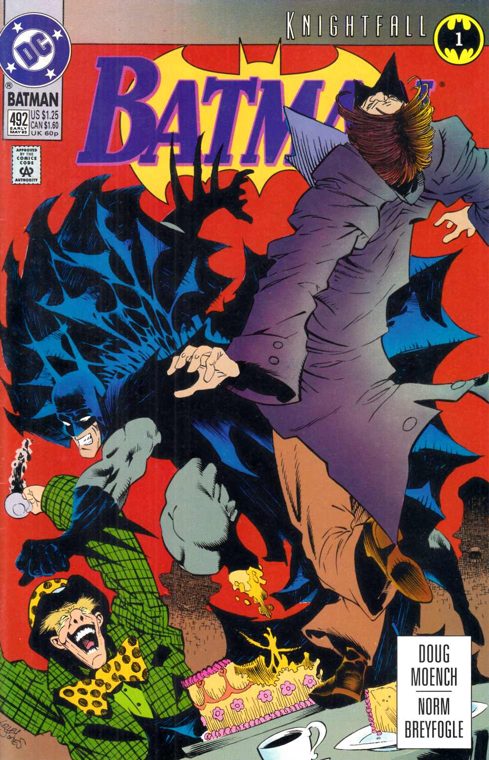Batman #492 Very Fine (8.0) [DC Comic] THUMBNAIL