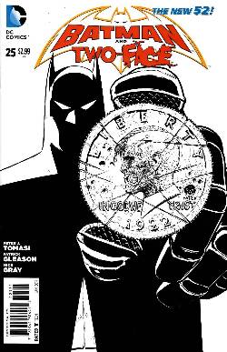 Batman and Two Face #25 Black & White Incentive Cover [Comic] LARGE