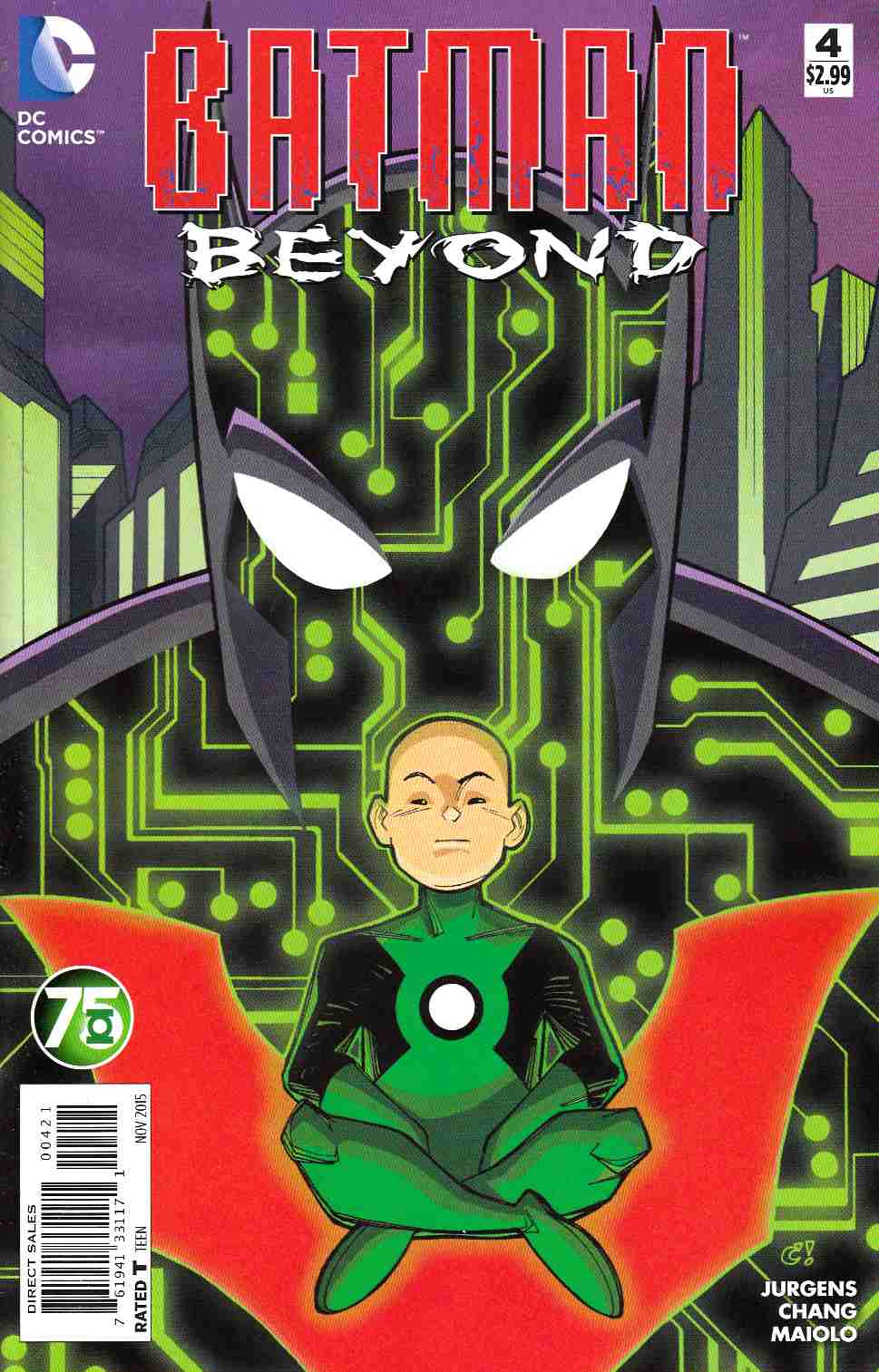 Batman Beyond #4 Green Lantern 75th Variant Cover Very Fine (8.0) [DC Comic] THUMBNAIL