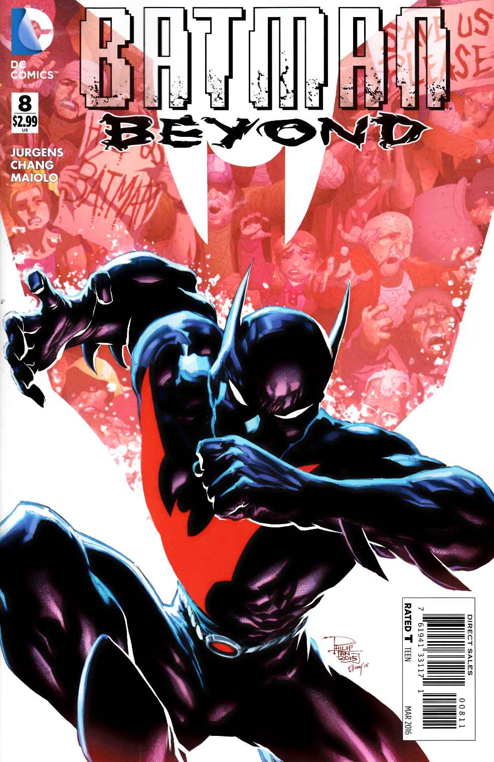 Batman Beyond #8 Near Mint Minus (9.2) [DC Comic] LARGE