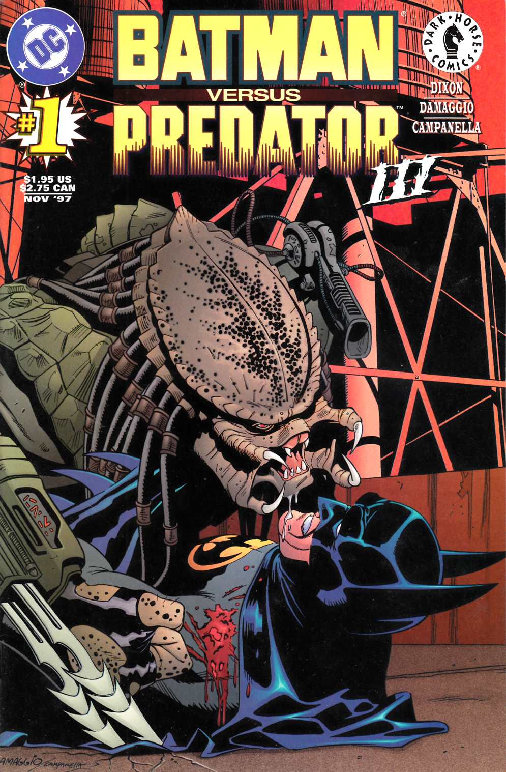 Batman vs Predator III #1 Near Mint Minus (9.2) [DC Comic] THUMBNAIL