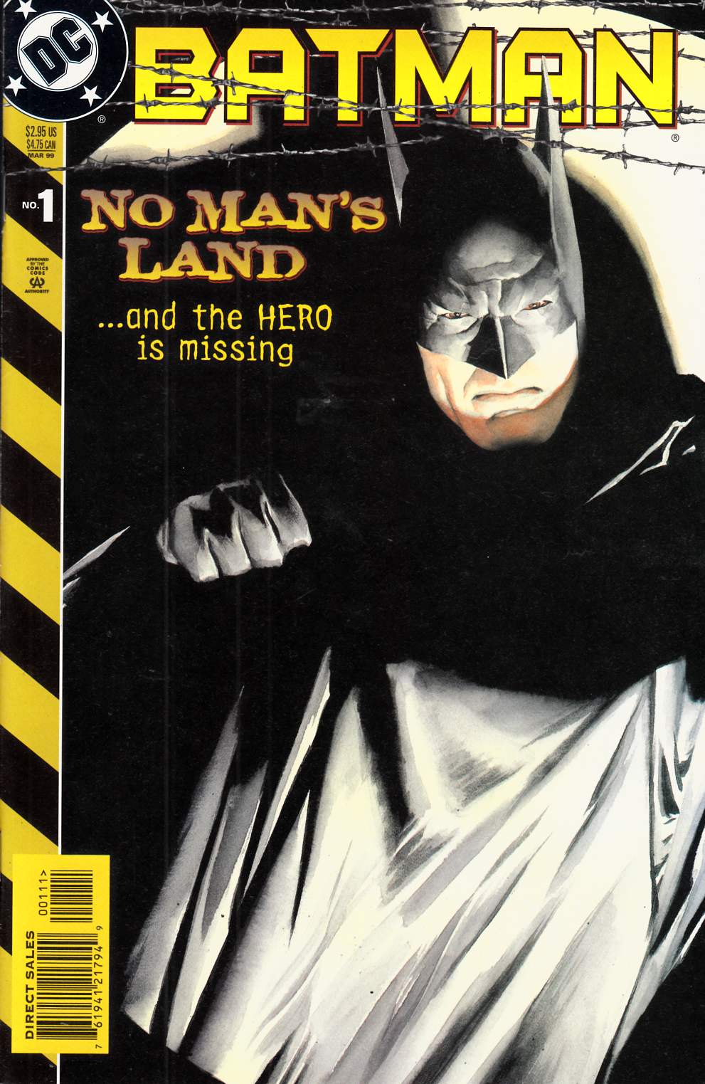 Batman No Mans Land #1 Regular Cover Near Mint (9.4) [DC Comic] LARGE