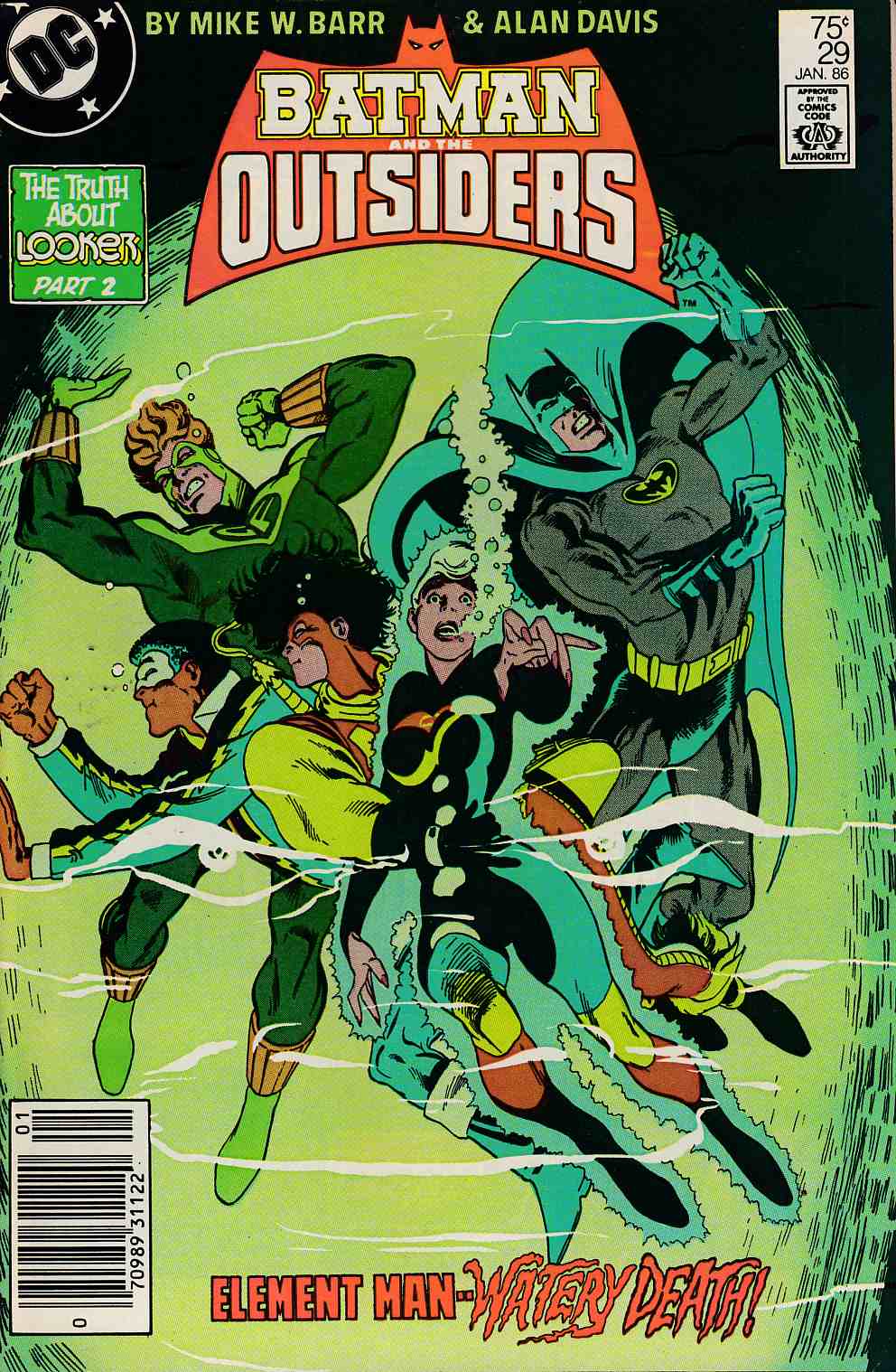 Batman and the Outsiders #29 Newsstand Edition Very Fine Minus (7.5) [DC Comic] THUMBNAIL
