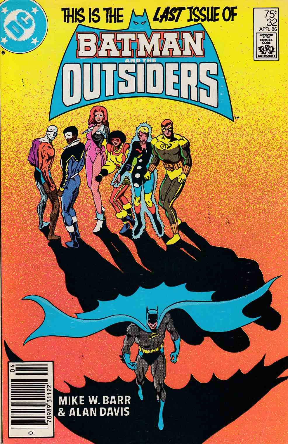 Batman and the Outsiders #32 Newsstand Edition Fine (6.0) [DC Comic] LARGE