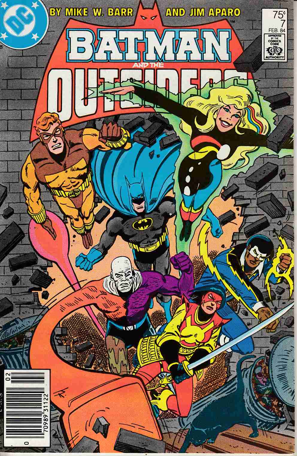 Batman and the Outsiders #7 Newsstand Edition Near Mint (9.4) [DC Comic] THUMBNAIL