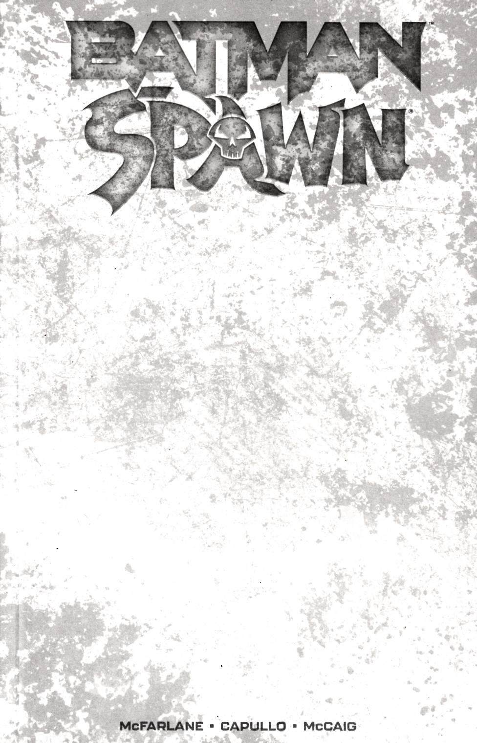 Batman Spawn #1 Blank Variant Cover Near Mint (9.4) [DC Comic] LARGE