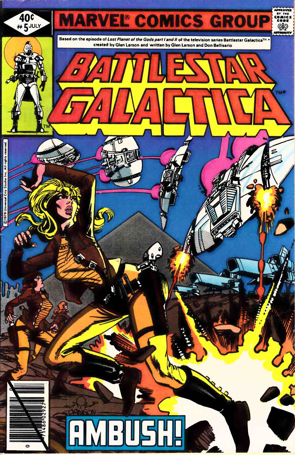 Battlestar Galactica #5 Fine Plus (6.5) [Marvel Comic] LARGE
