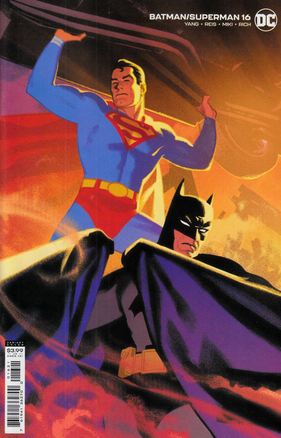 Batman Superman #16 Smallwood Variant Cover Near Mint (9.4) [DC Comic] LARGE