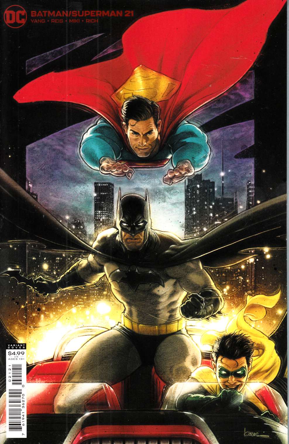 Batman Superman #21 Andrews Variant Cover Near Mint (9.4) [DC Comic] LARGE