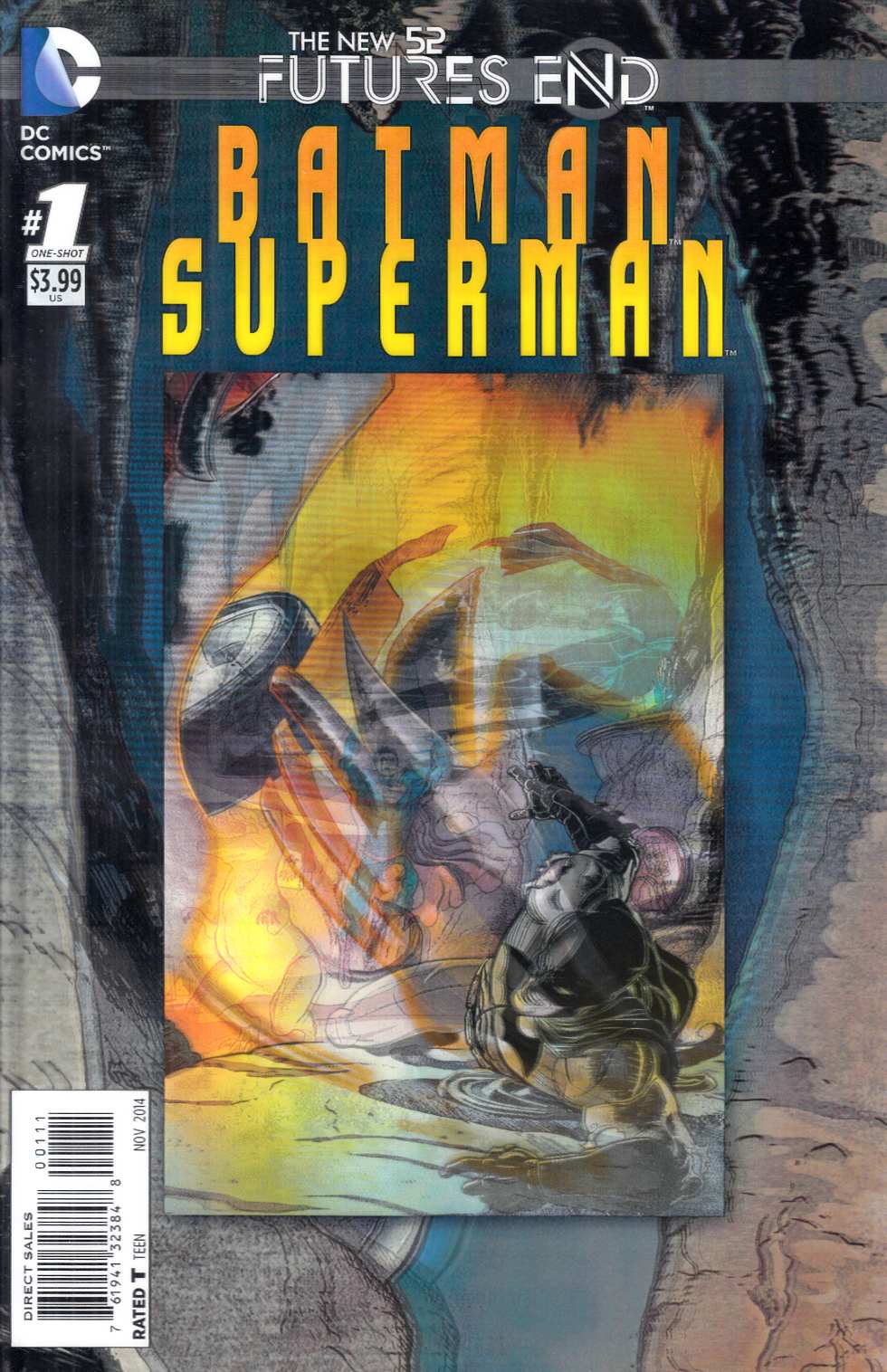 Batman Superman Futures End #1 3D Edition Near Mint (9.4) [DC Comic] THUMBNAIL