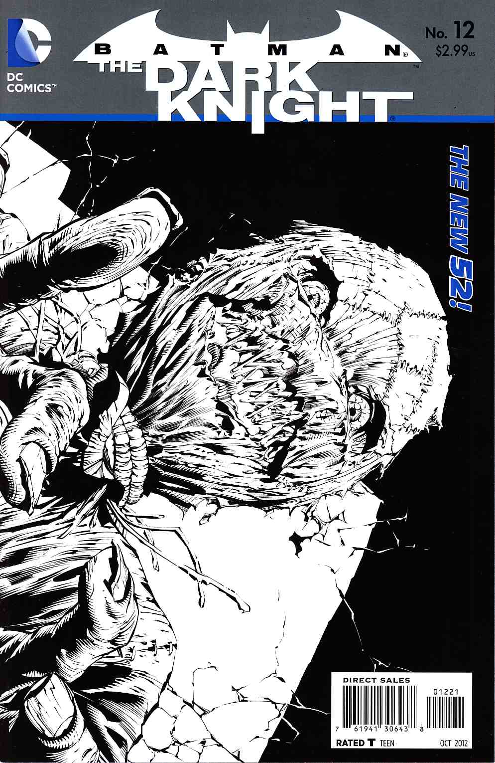 Batman The Dark Knight #12 B&W Variant Cover [DC Comic] THUMBNAIL