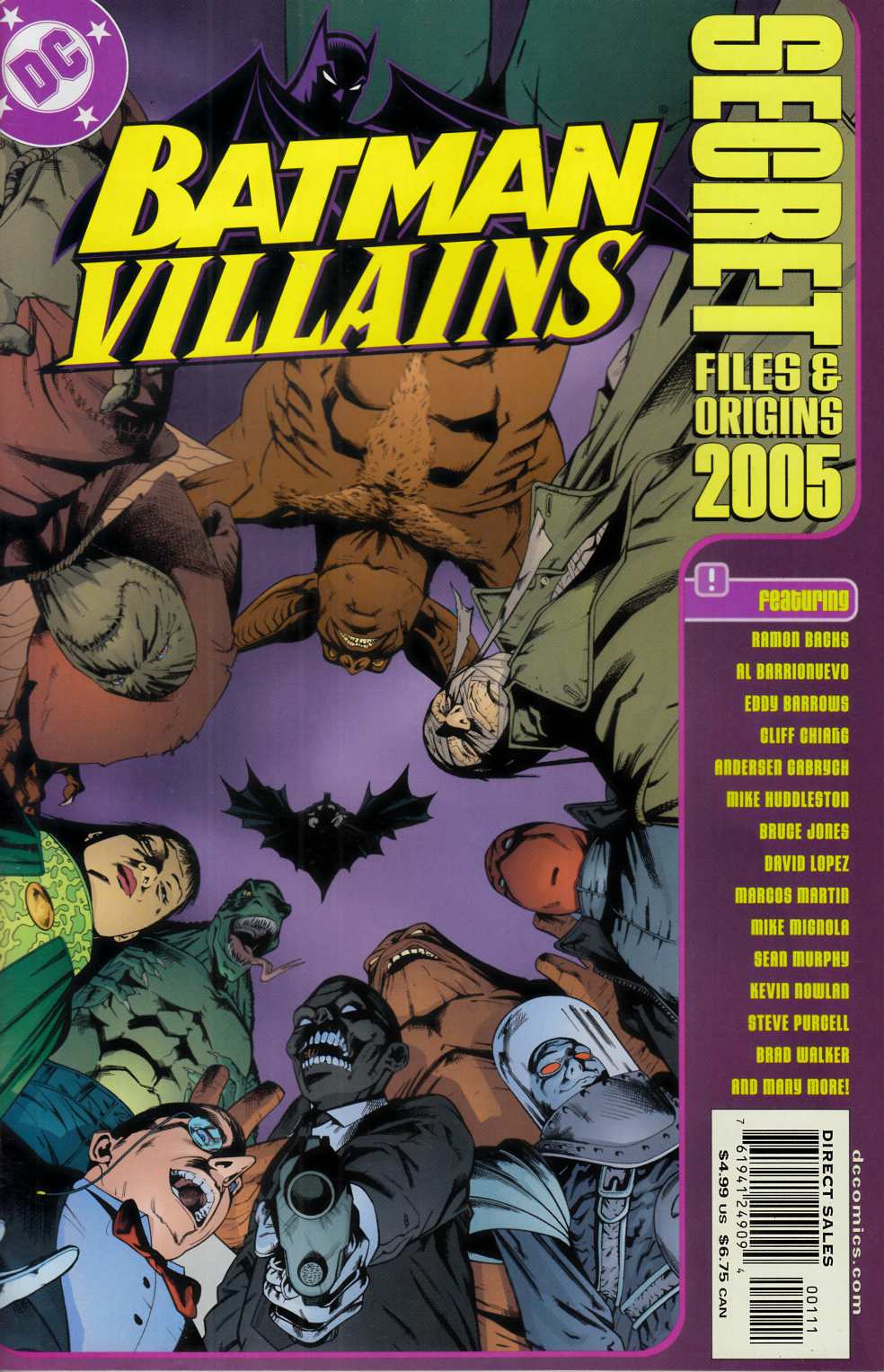 Batman Villains Secret Files 2005 Very Fine (8.0) [DC Comic] LARGE