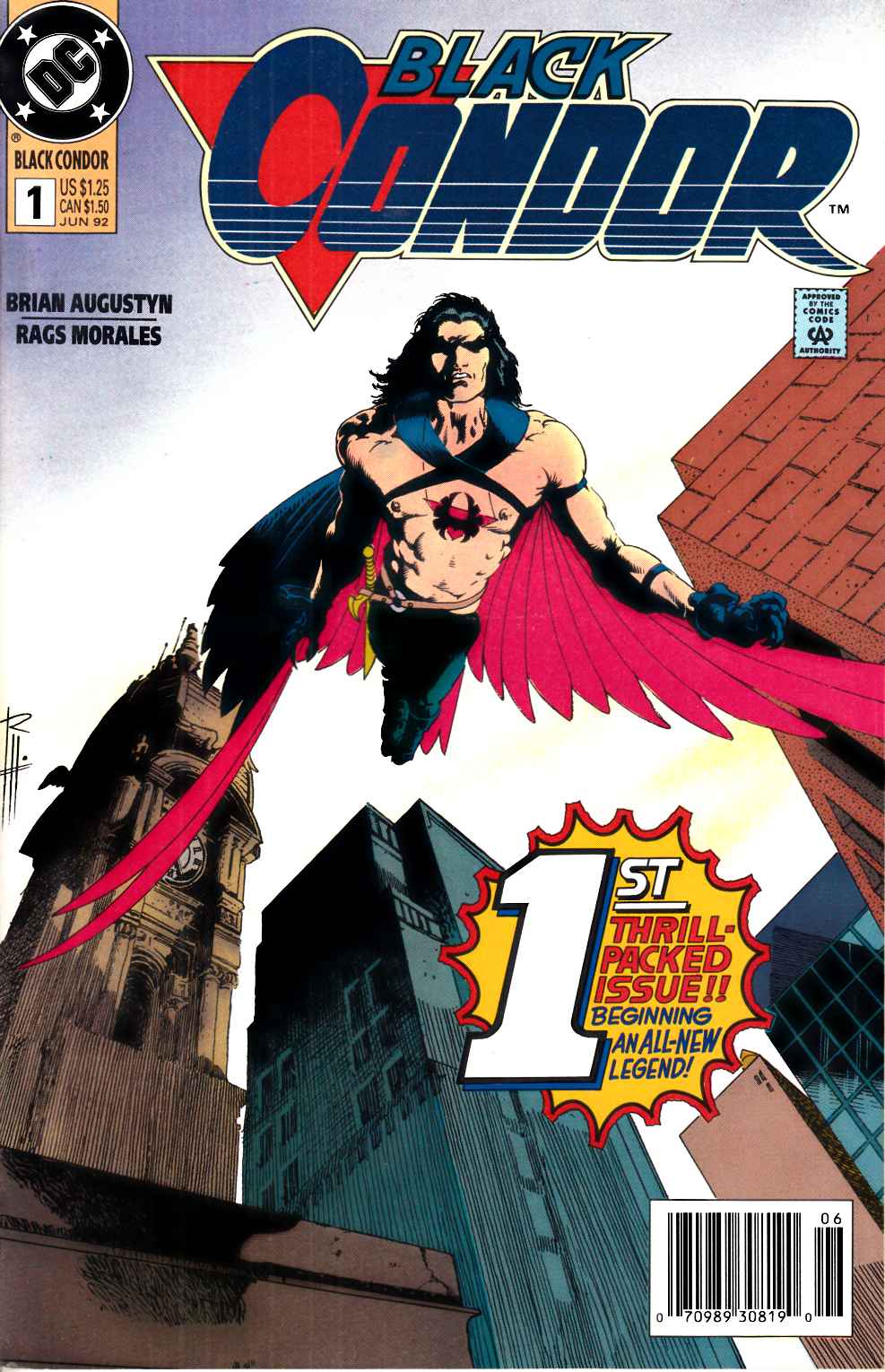 Black Condor #1 Newsstand Edition Near Mint (9.4) [DC Comic] LARGE